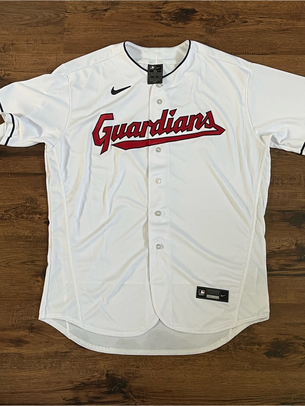 Nike MLB Cleveland Guardians Authentic Jersey Made In USA (size mens 52/XL)